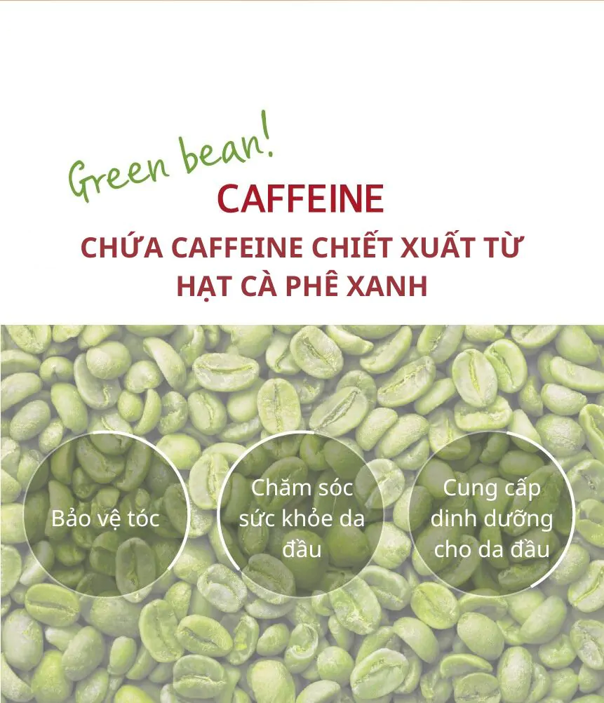 Dầu Gội Ngăn Ngừa Rụng Tóc KUNDAL Caffeine 500ml