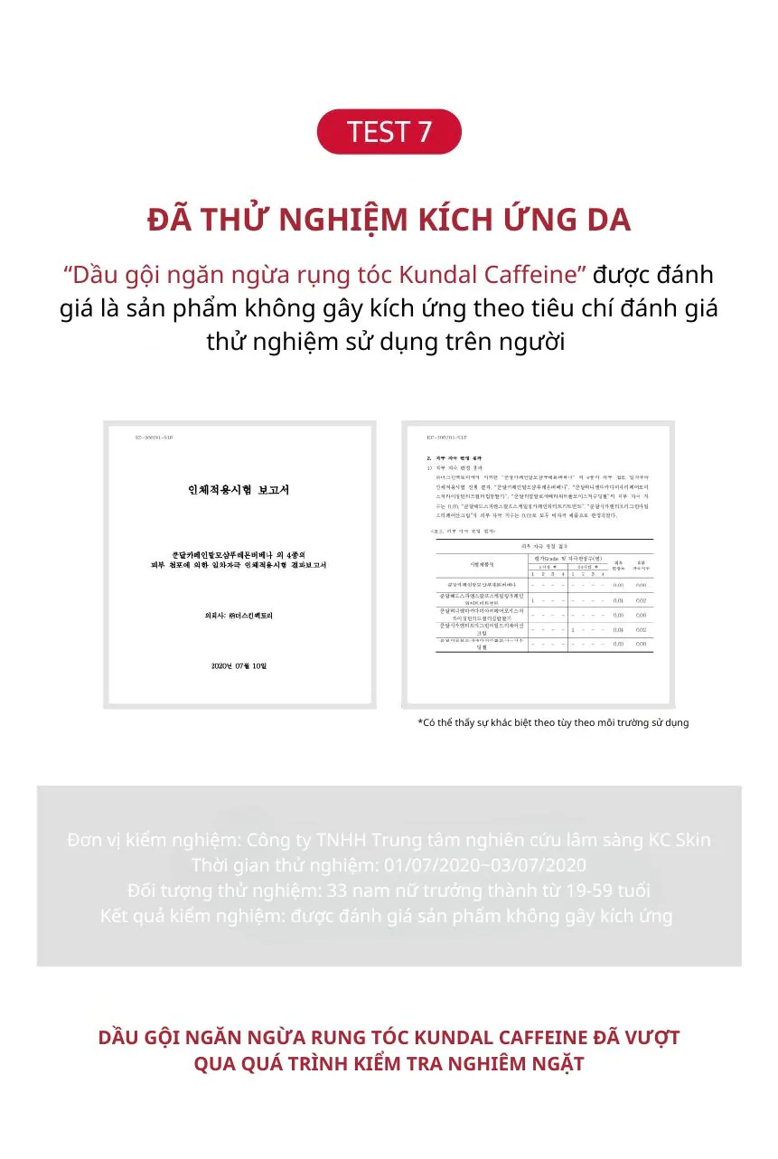 Dầu Gội Ngăn Ngừa Rụng Tóc KUNDAL Caffeine 500ml