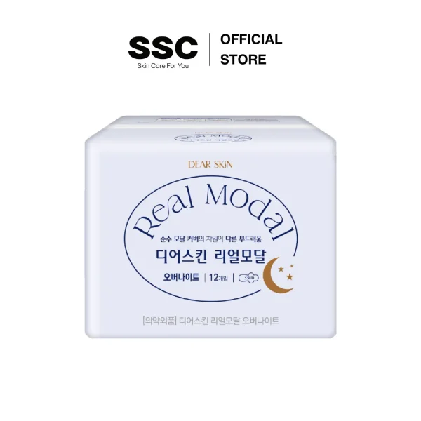 Băng vệ sinh Hàn Quốc REAL MODAL ban đêm có cánh 33cm Over night (12miếng/1gói)