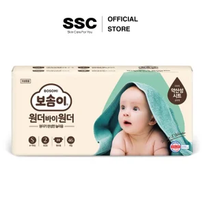 Tã/Bỉm dán Hàn Quốc BOSOMI Wonder X Wonder Step 2 cho bé gái&bé trai(S 4~7kg, 46miếng/1 bịch)