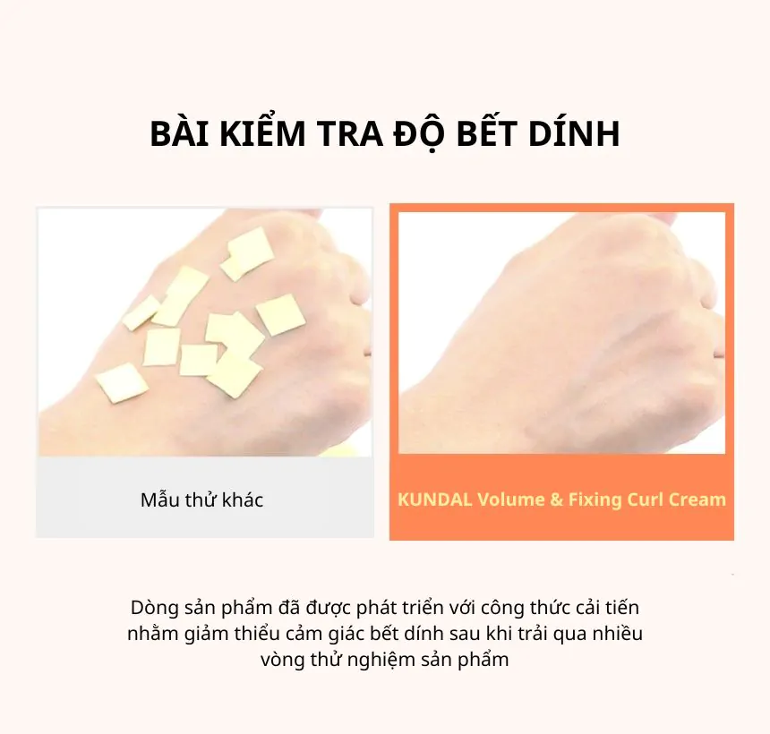Kem tạo kiểu cho tóc xoăn KUNDAL Volume&#038;Fixing