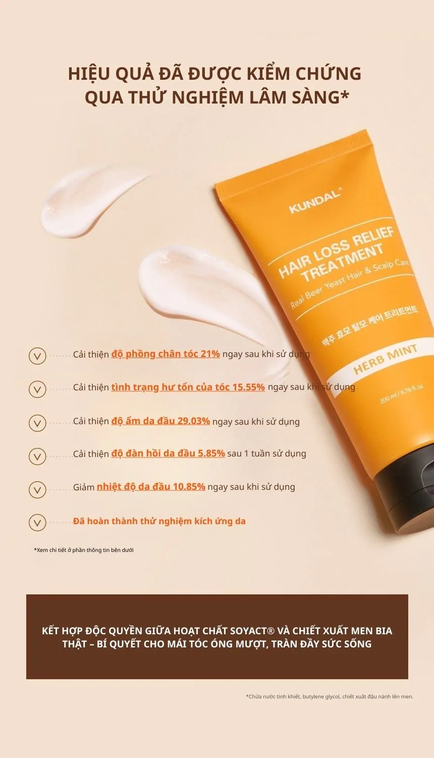 Dầu Xả Ngăn Ngừa Rụng Tóc KUNDAL REAL BEER YEAST 200ml