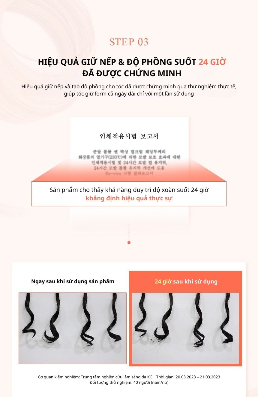 Kem tạo kiểu cho tóc xoăn KUNDAL Volume&#038;Fixing