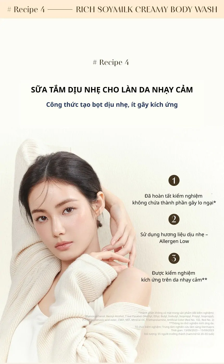 Combo Sữa Tắm 500ml + Kem Dưỡng Thể Kundal Rich Soymilk 200ml