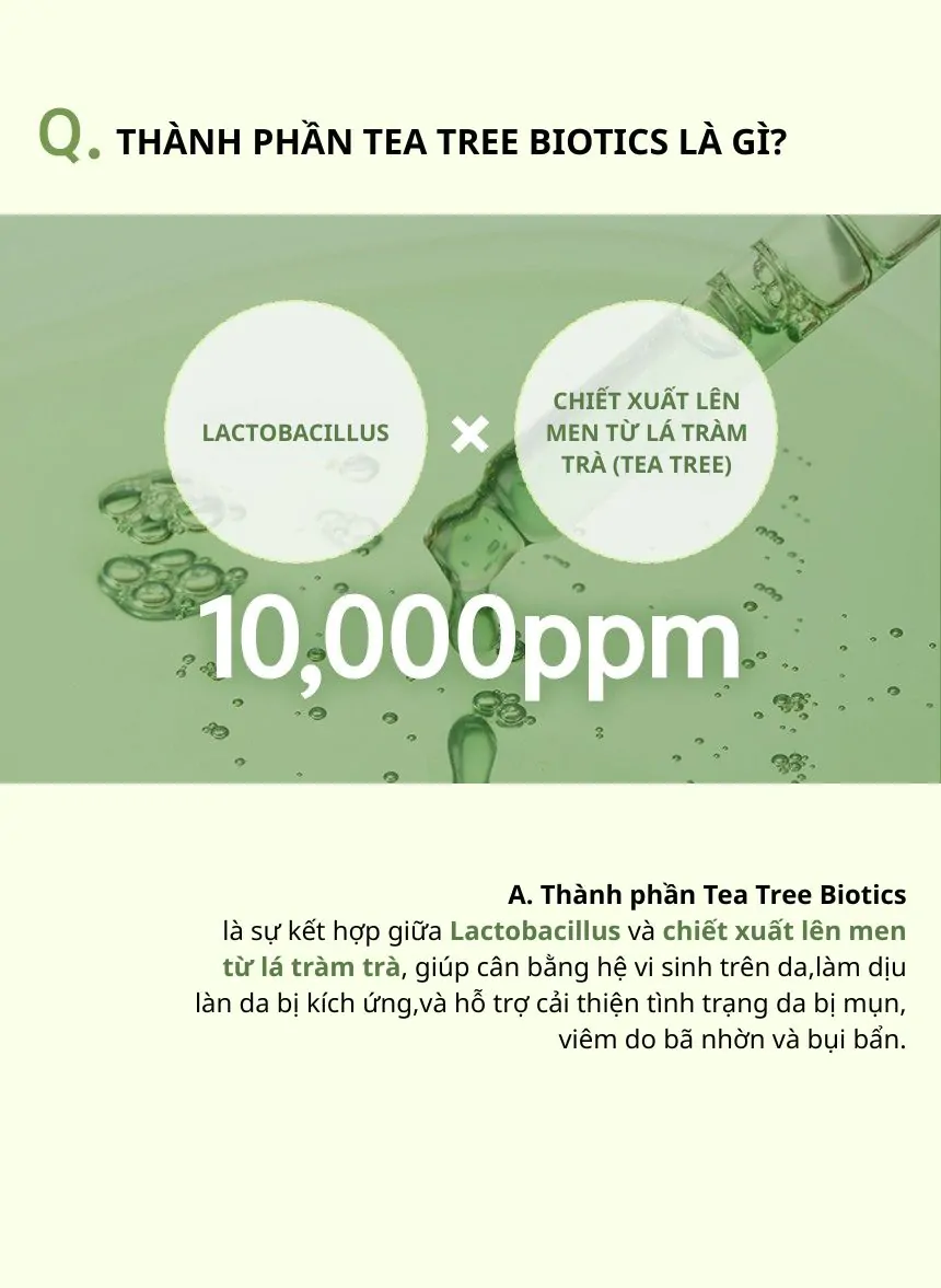 Sữa Tắm Ngừa Mụn Kundal Tea Tree Biotics 500ml