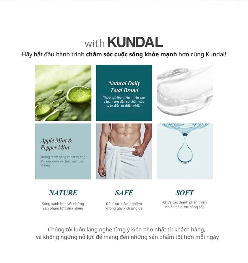 Dung Dịch Vệ Sinh Nam Kundal Pure &#038; Safe 300ml
