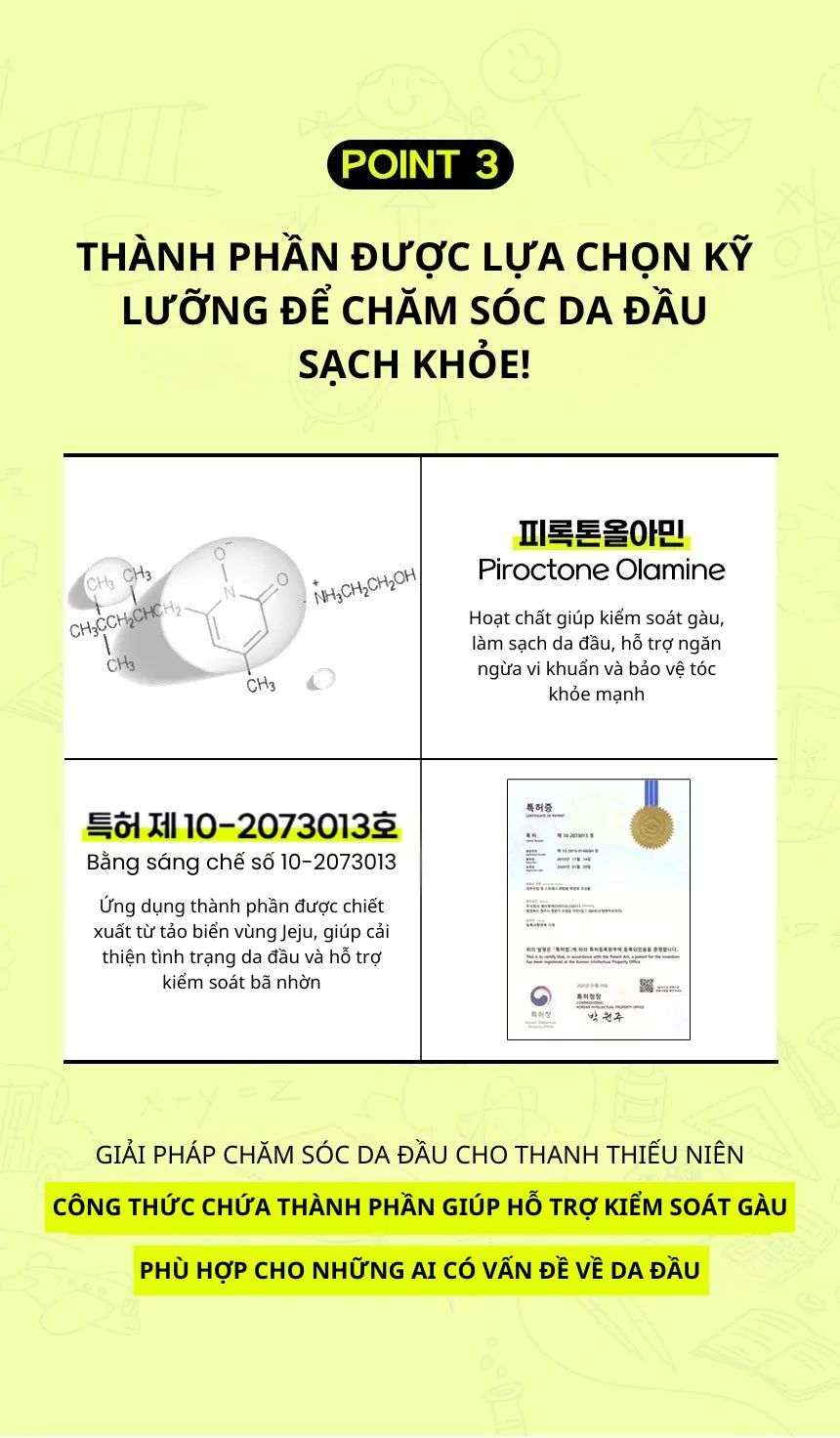 Dầu gội ngăn ngừa mùi da đầu Kundal 400ml