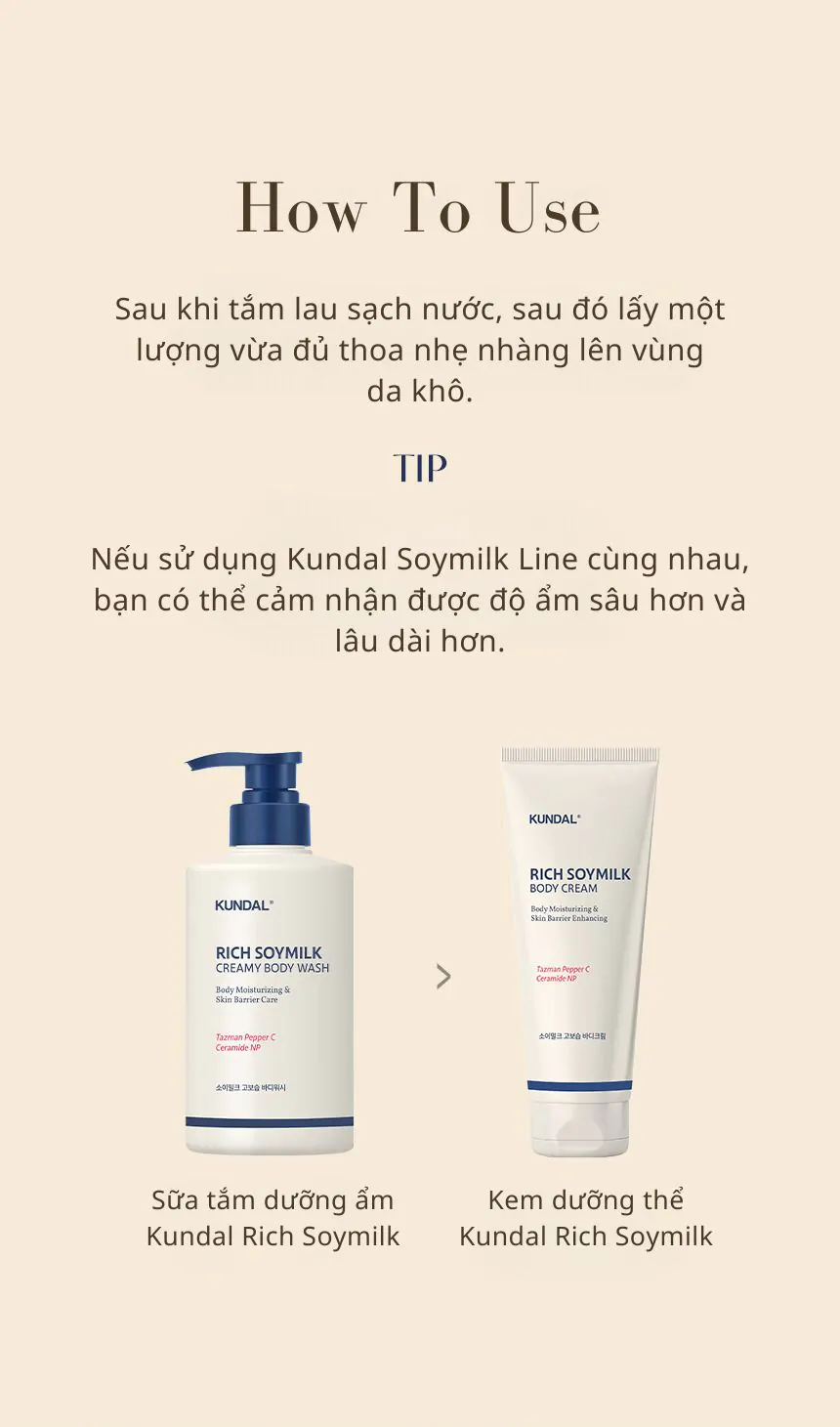 Kem Dưỡng Thể Kundal Rich Soymilk 200ml