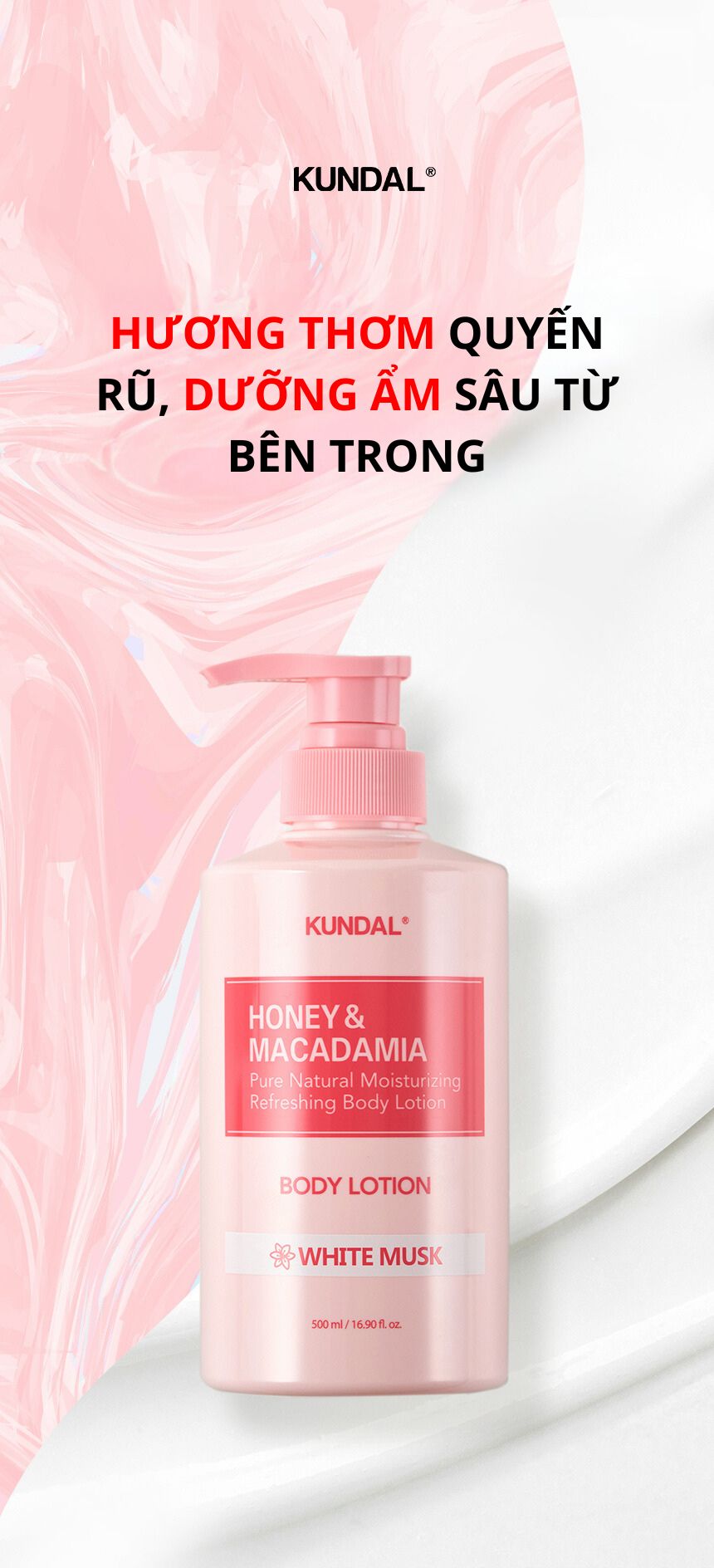 Sữa Dưỡng Thể Kundal Honey &#038; Macadamia 500ml
