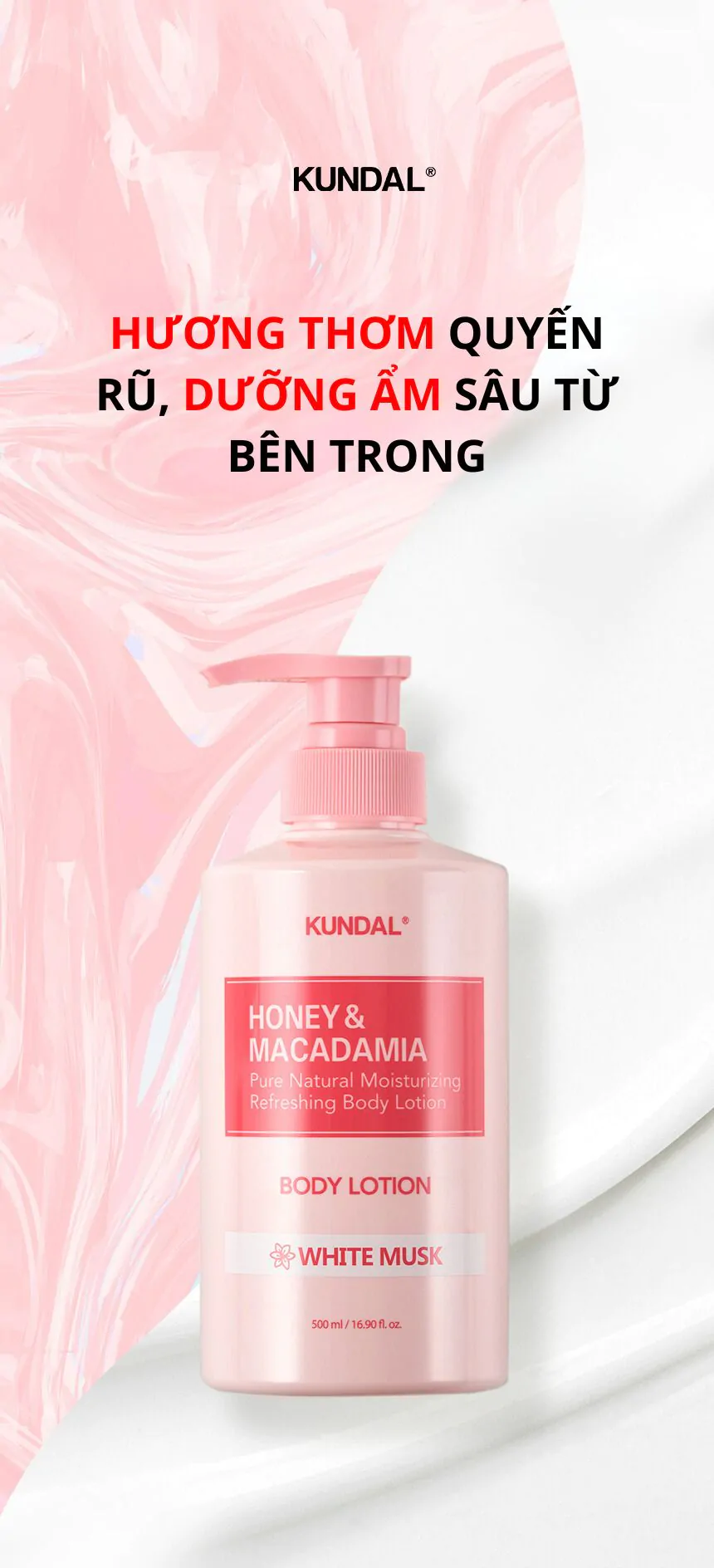 Sữa Dưỡng Thể Kundal Honey &#038; Macadamia 500ml