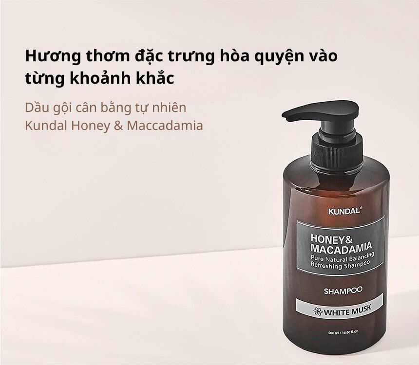 Set Dầu Gội &#8211; Dầu Xả Kundal Honey&#038;Macadamia 500ml*2ea