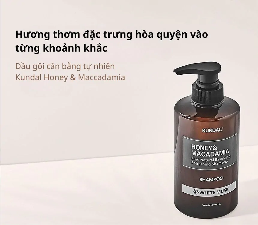 Set Dầu Gội &#8211; Dầu Xả Kundal Honey&#038;Macadamia 500ml*2ea