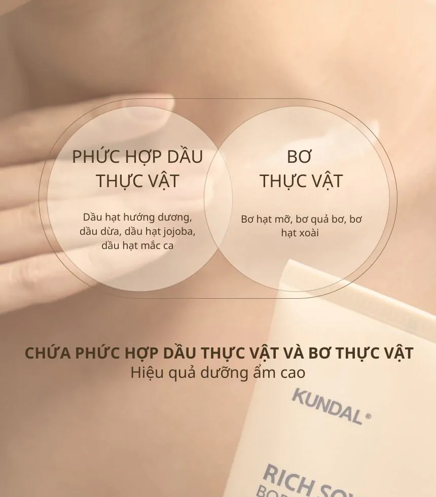Kem Dưỡng Thể Kundal Rich Soymilk 200ml