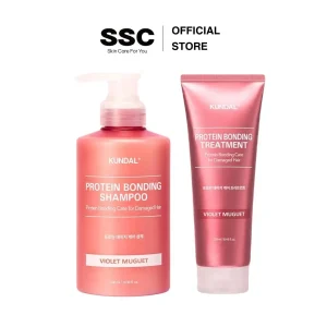 Set Phục Hồi Tóc Hư Tổn Kundal Protein Bonding ( Dầu gội 500ml + Dầu xả 250ml )