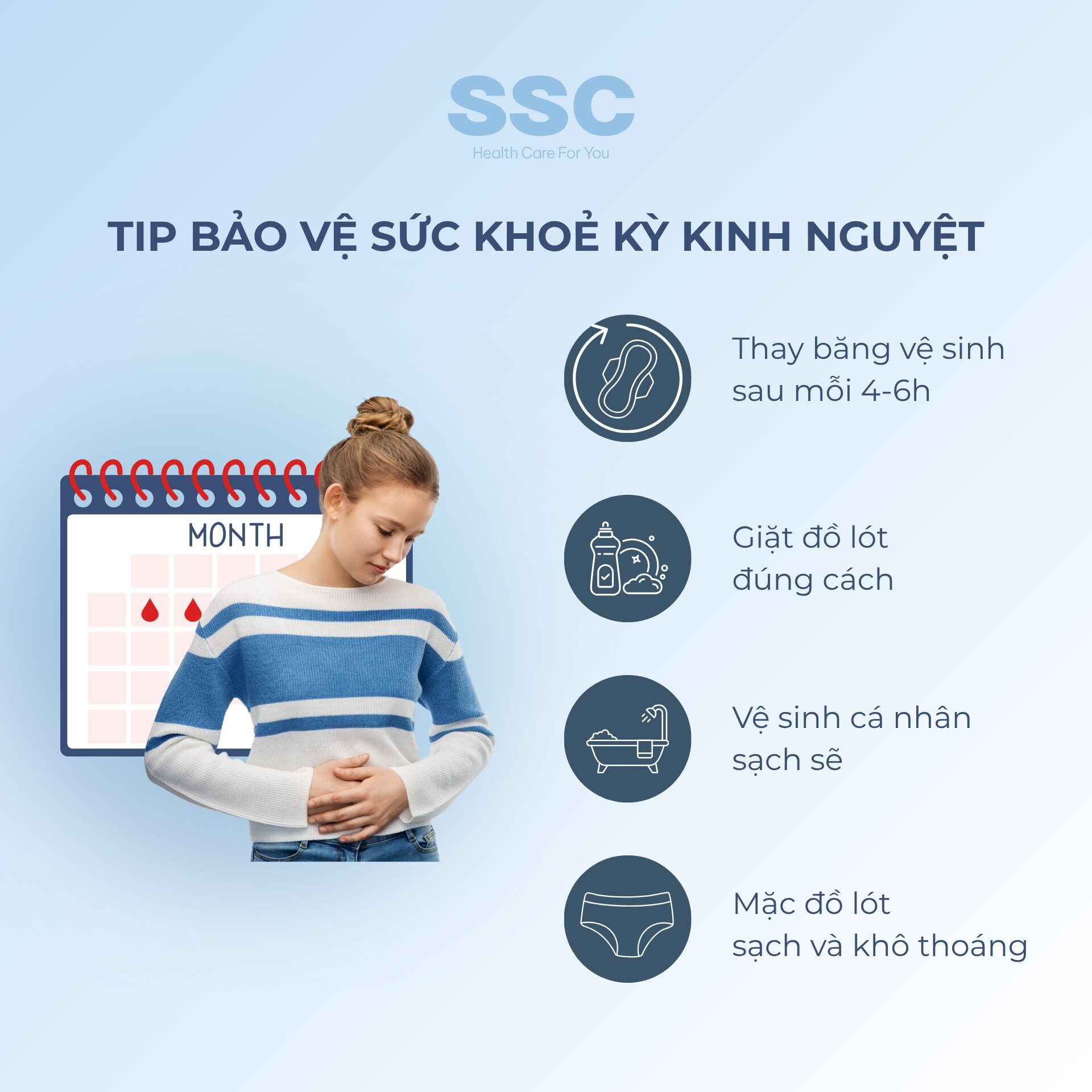 4 Điều Nhỏ – Bảo Vệ Sức Khỏe Trong Kỳ Kinh Nguyệt
