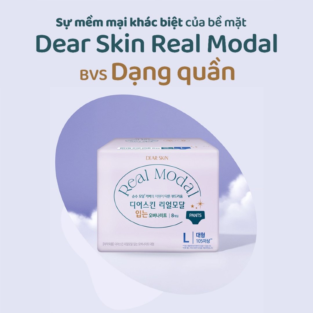 Băng vệ sinh dạng quần Real Modal Size M / L (4 miếng)