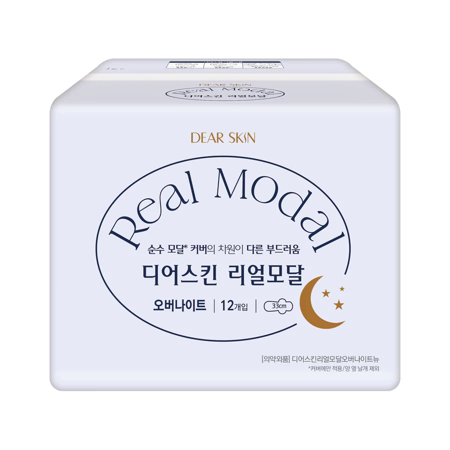 Băng vệ sinh Hàn Quốc REAL MODAL ban đêm có cánh 33cm Over night (12miếng/1gói)