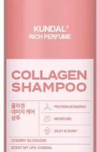 Dầu gội phục hồi tóc Collagen Kundal Rich Perfume -  Cherry Blossom 400ml