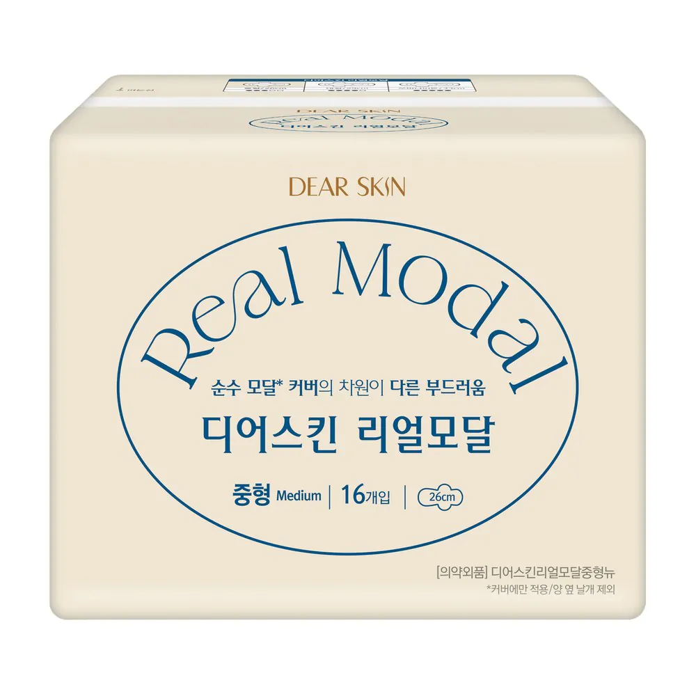 Băng vệ sinh Hàn Quốc REAL MODAL ban ngày có cánh 26cm M (16miếng/1gói)