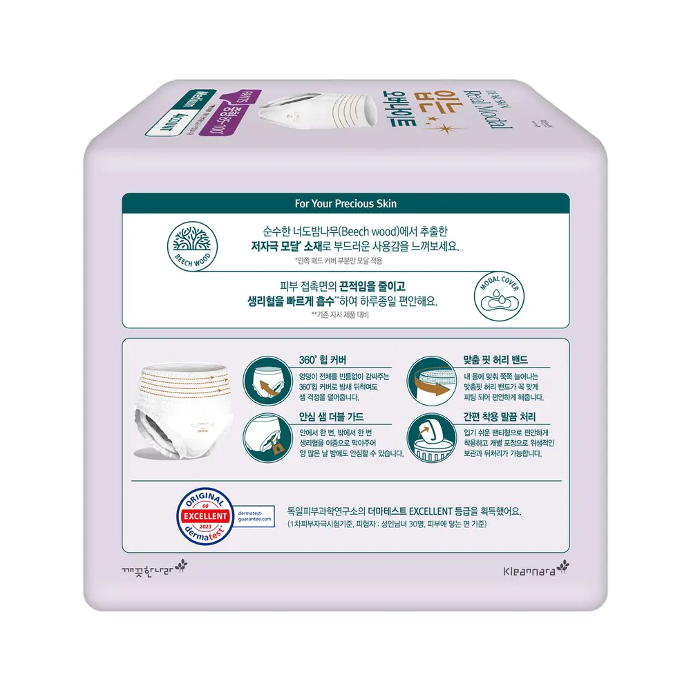 Băng vệ sinh dạng quần Hàn Quốc Real Modal Size M / Size L (8miếng/1gói)