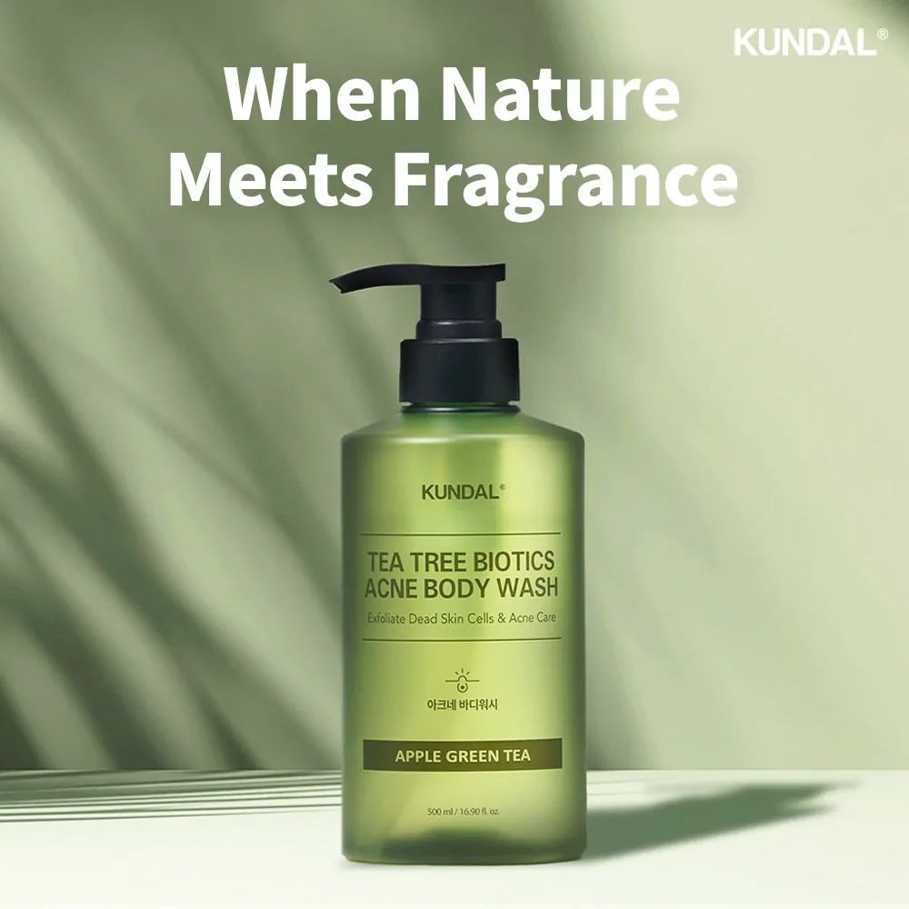 Sữa Tắm Ngừa Mụn Kundal Tea Tree Biotics 500ml