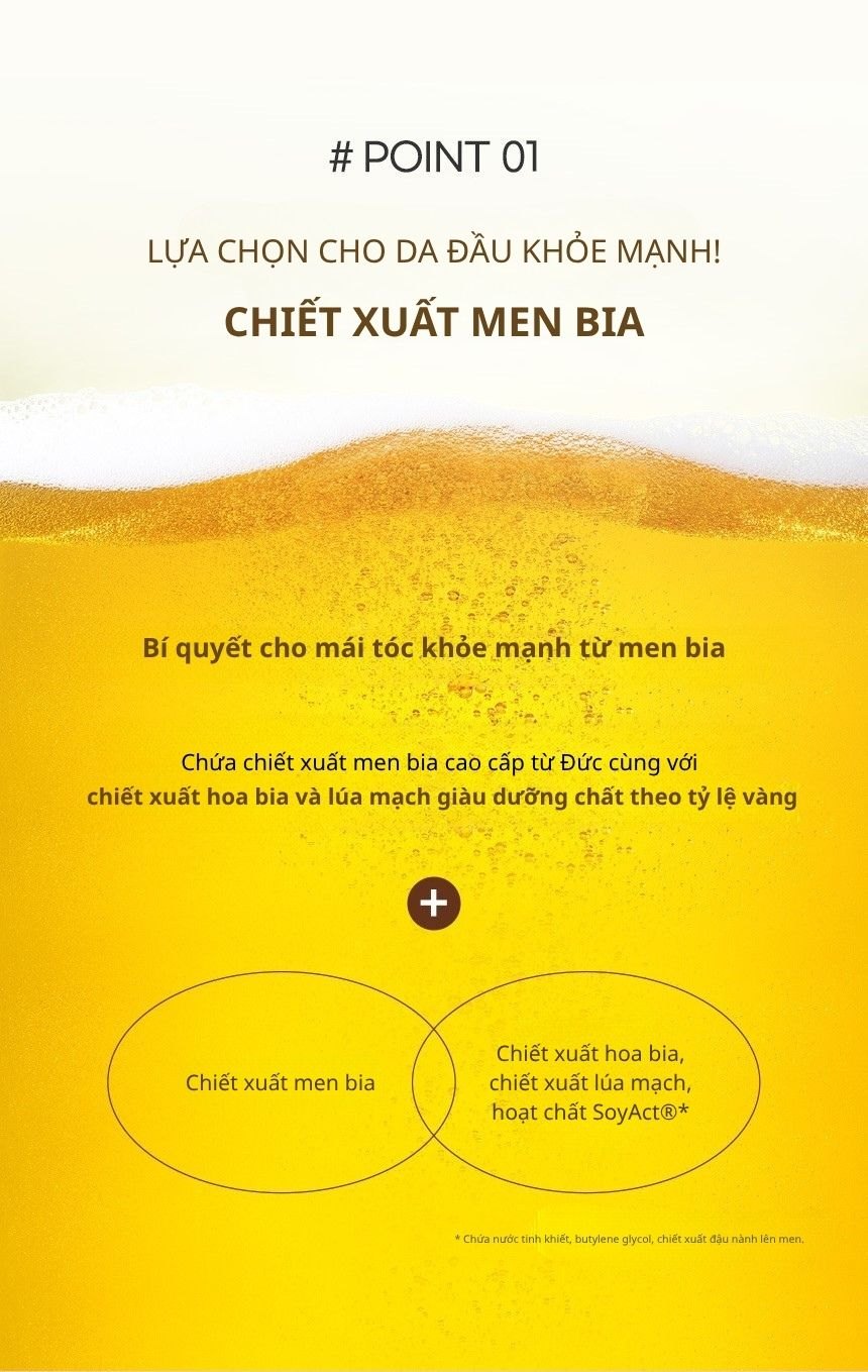 Dầu Xả Ngăn Ngừa Rụng Tóc KUNDAL Real Beer Yeast 200ml