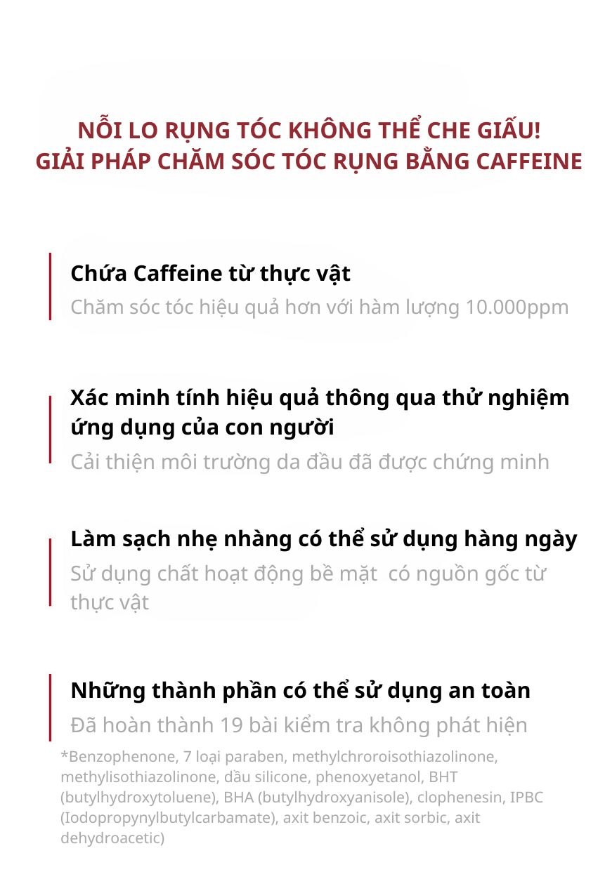 Dầu Gội KUNDAL Caffeine 500ml