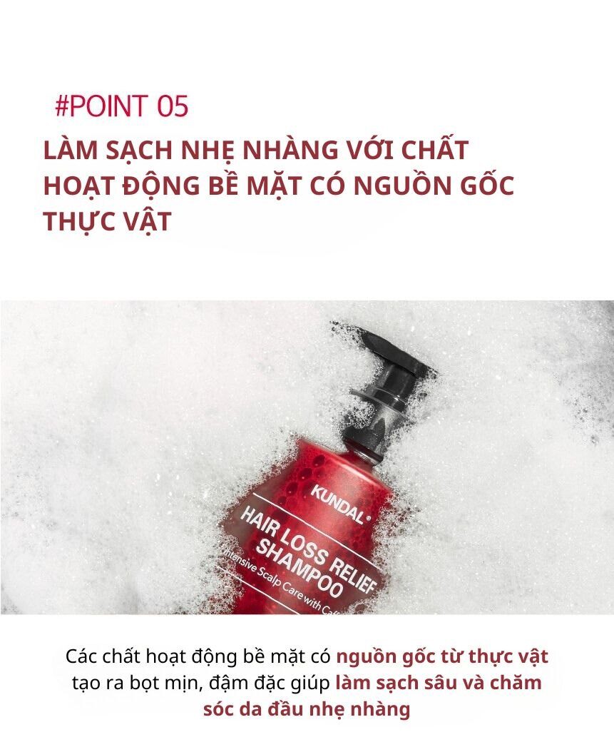 Dầu Gội KUNDAL Caffeine 500ml