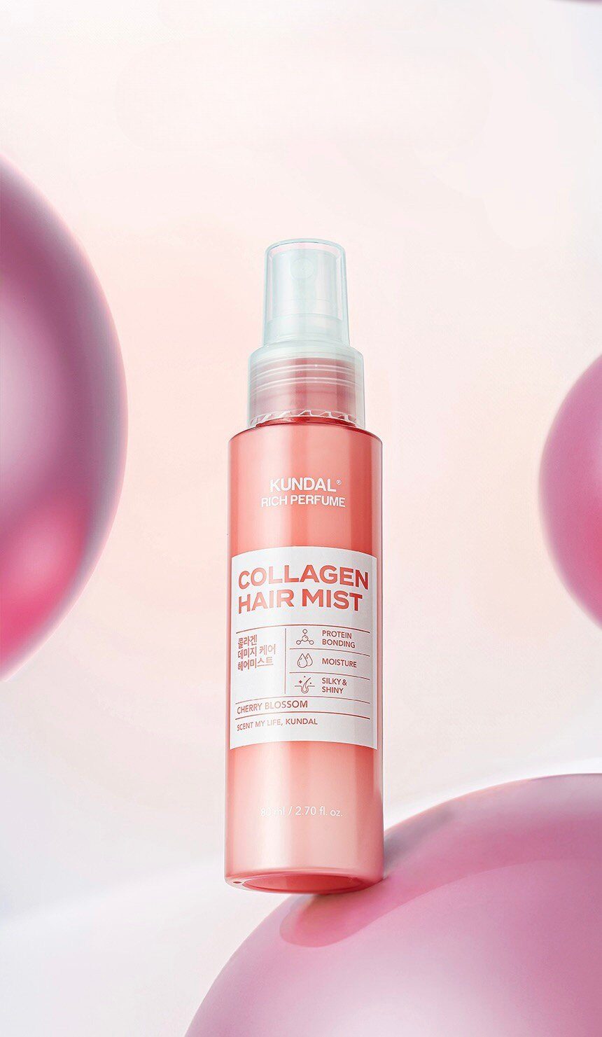 Xịt phục hồi tóc KUNDAL Damage Care Hair Mist - Cherry Blossom 80ml