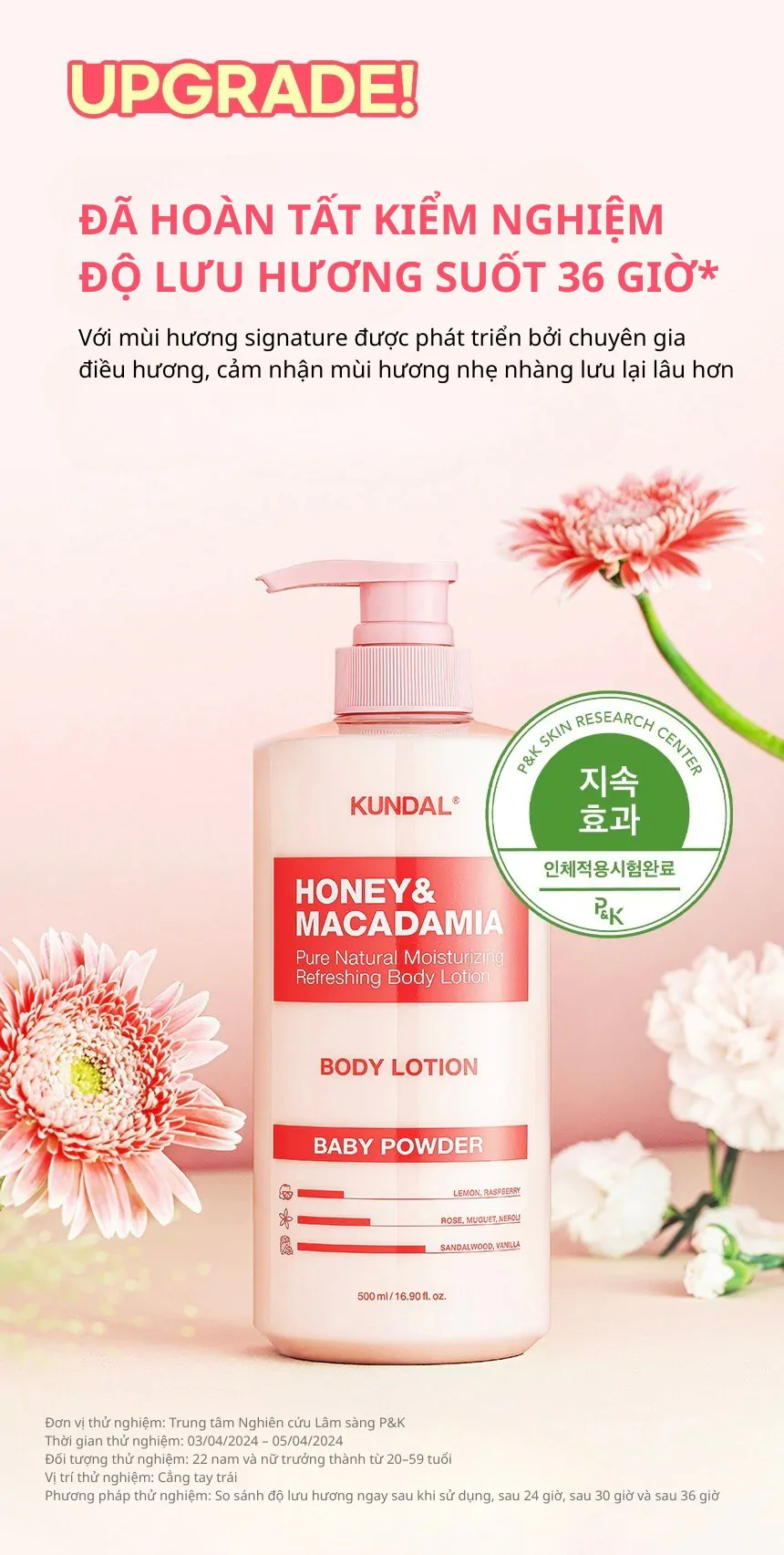 Sữa Dưỡng Thể Kundal Honey & Macadamia 500ml