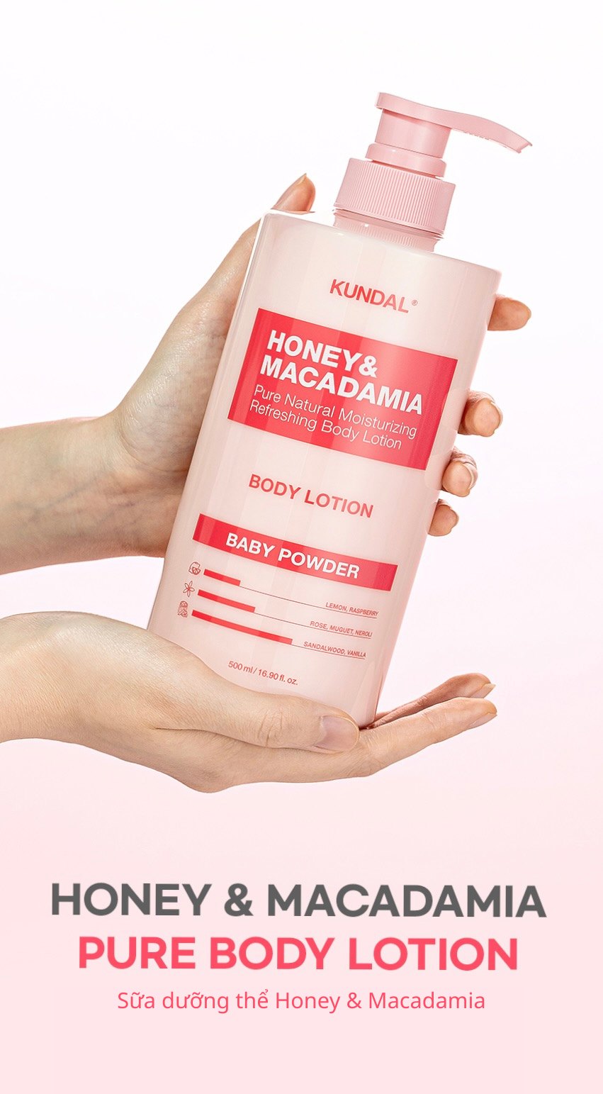 Sữa Dưỡng Thể Kundal Honey & Macadamia 500ml