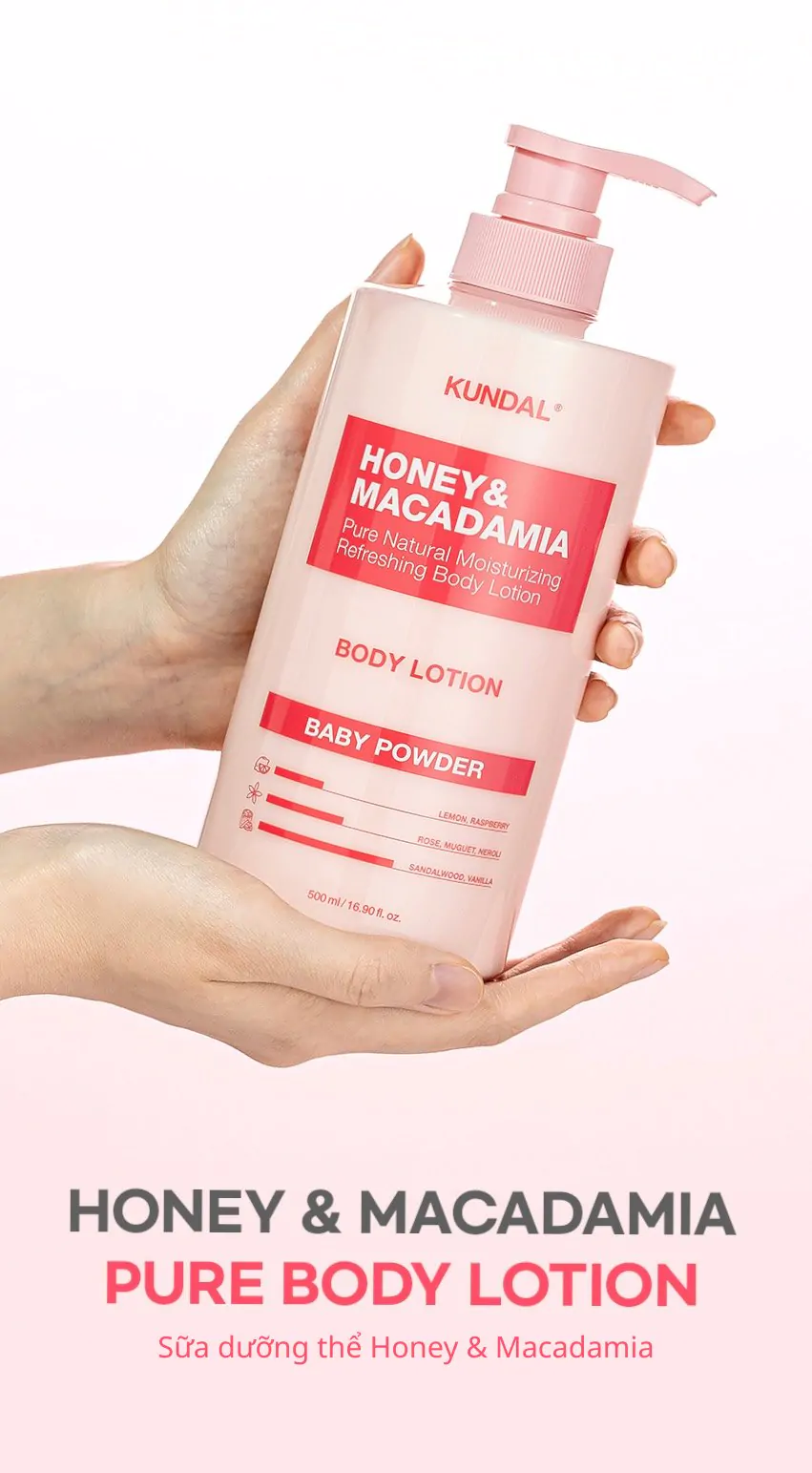Sữa Dưỡng Thể Kundal Honey & Macadamia 500ml