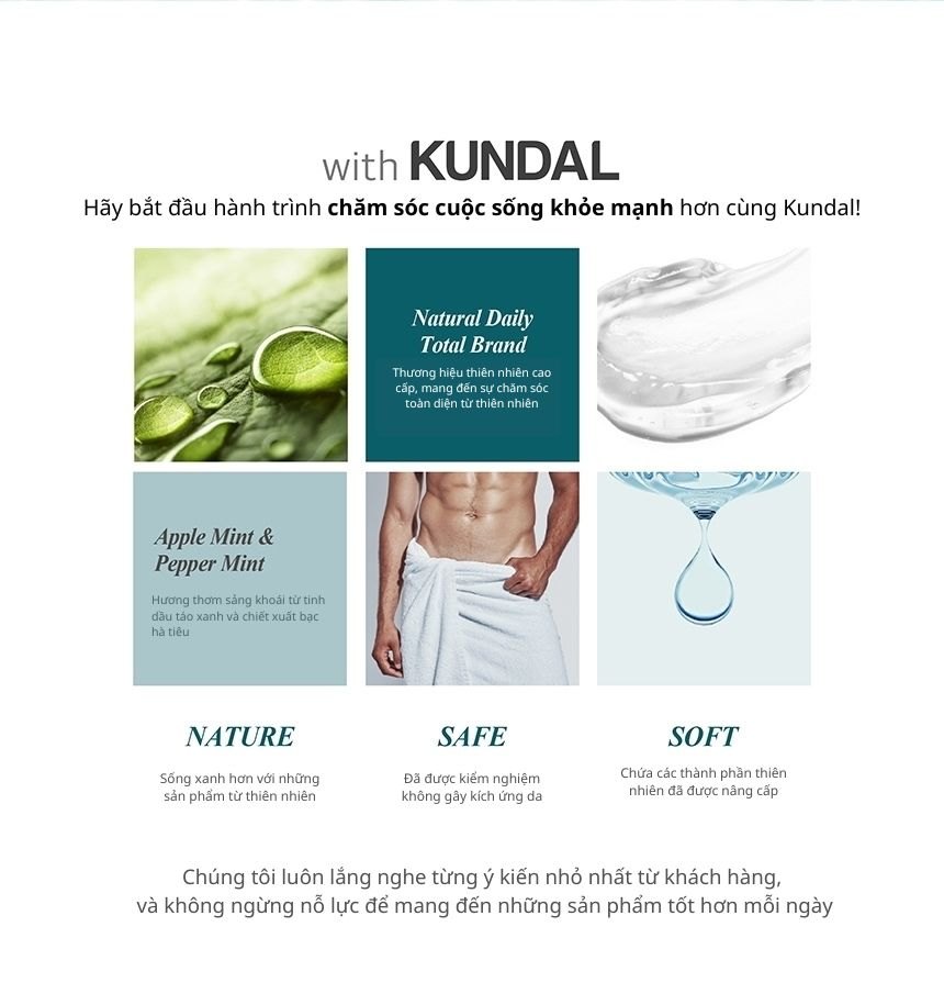 Dung Dịch Vệ Sinh Nam Kundal Pure & Safe 300ml