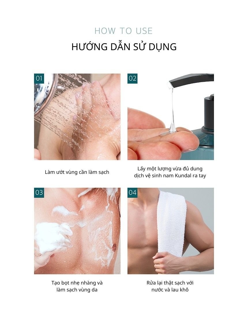 Dung Dịch Vệ Sinh Nam Kundal Pure & Safe 300ml