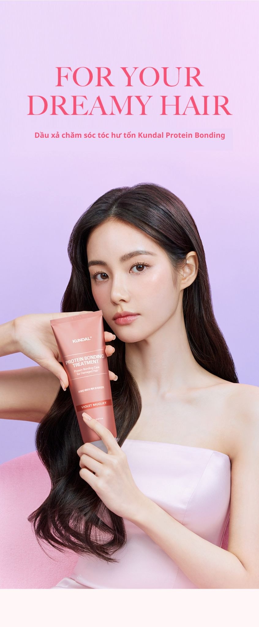 Dầu Xả Chăm Sóc Tóc Hư Tổn KUNDAL Protein Bonding 250ml