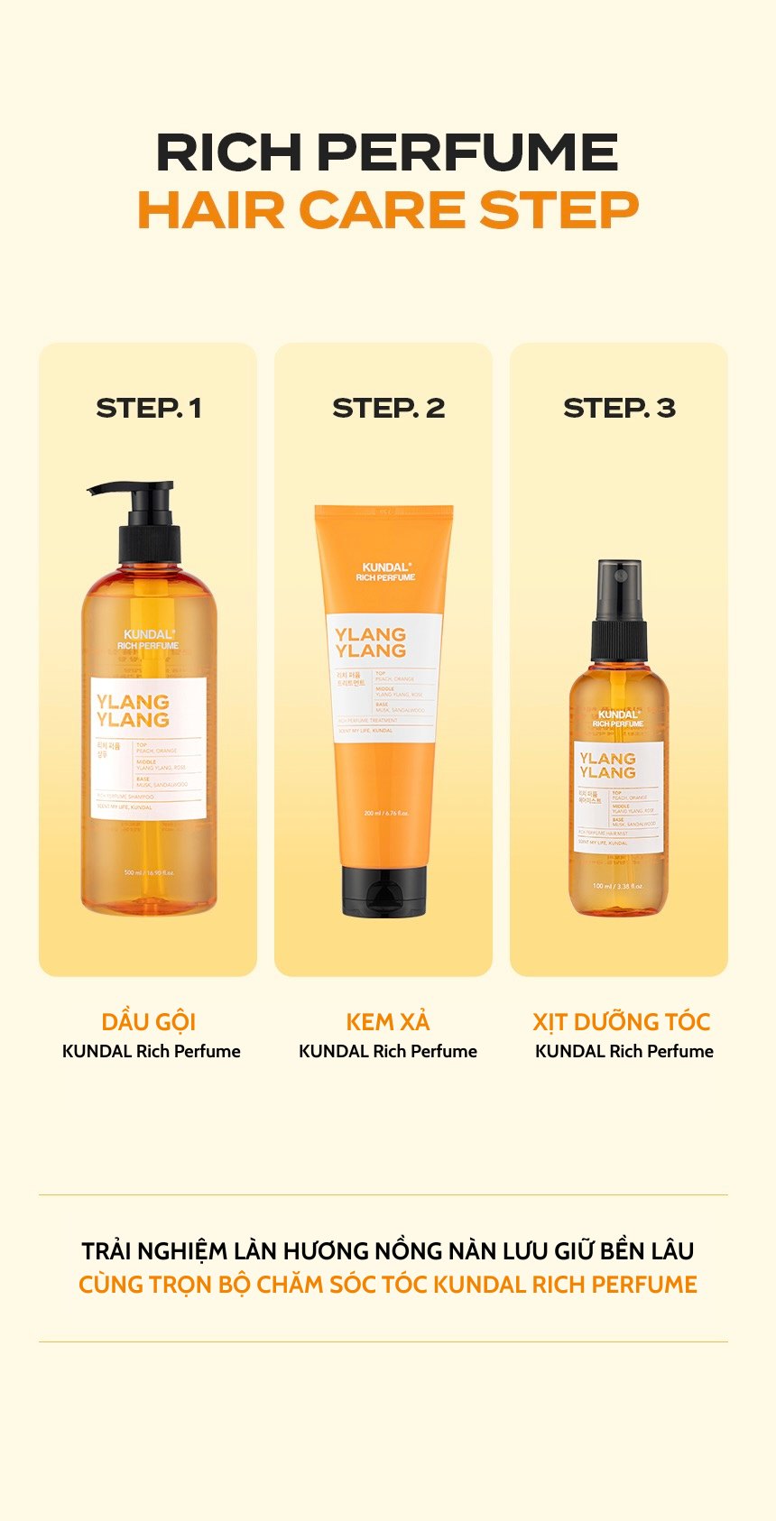 Sữa dưỡng thể nước hoa KUNDAL Rich Perfume 500ml