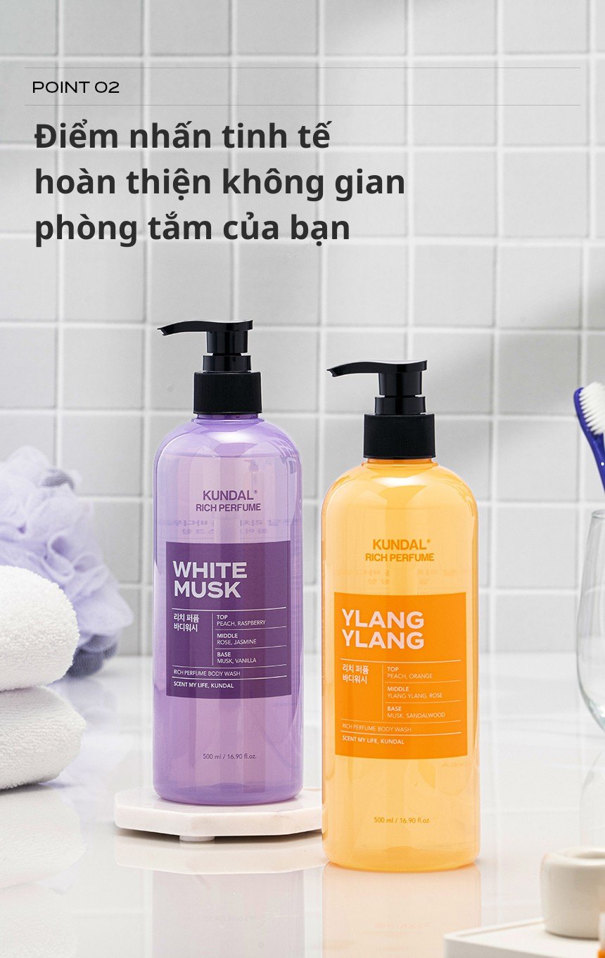 Sữa tắm nước hoa KUNDAL Rich Perfume 500ml