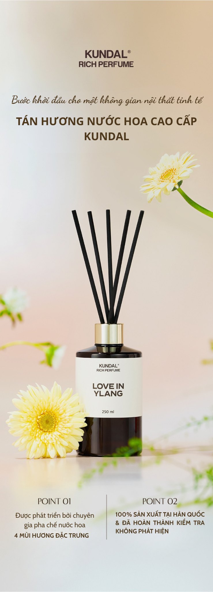 Tinh dầu thơm phòng KUNDAL Rich Perfume 250ml