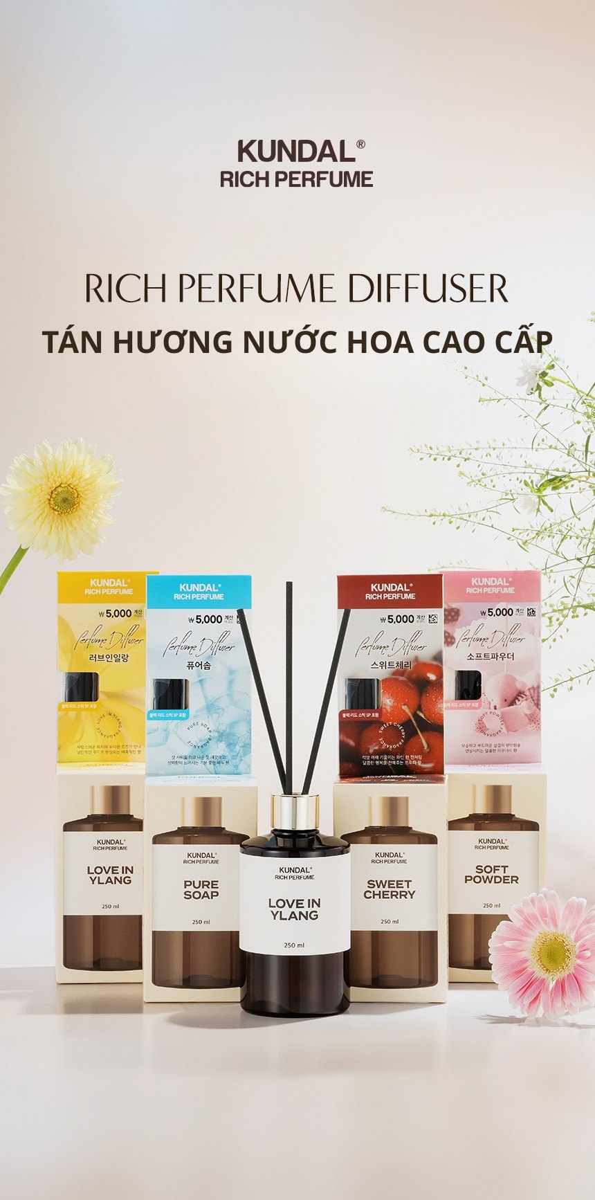 Tinh dầu thơm phòng KUNDAL Rich Perfume 250ml