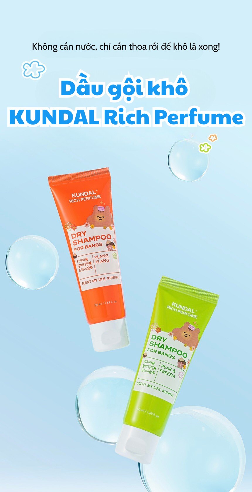Dầu gội khô KUNDAL Rich Perfume
