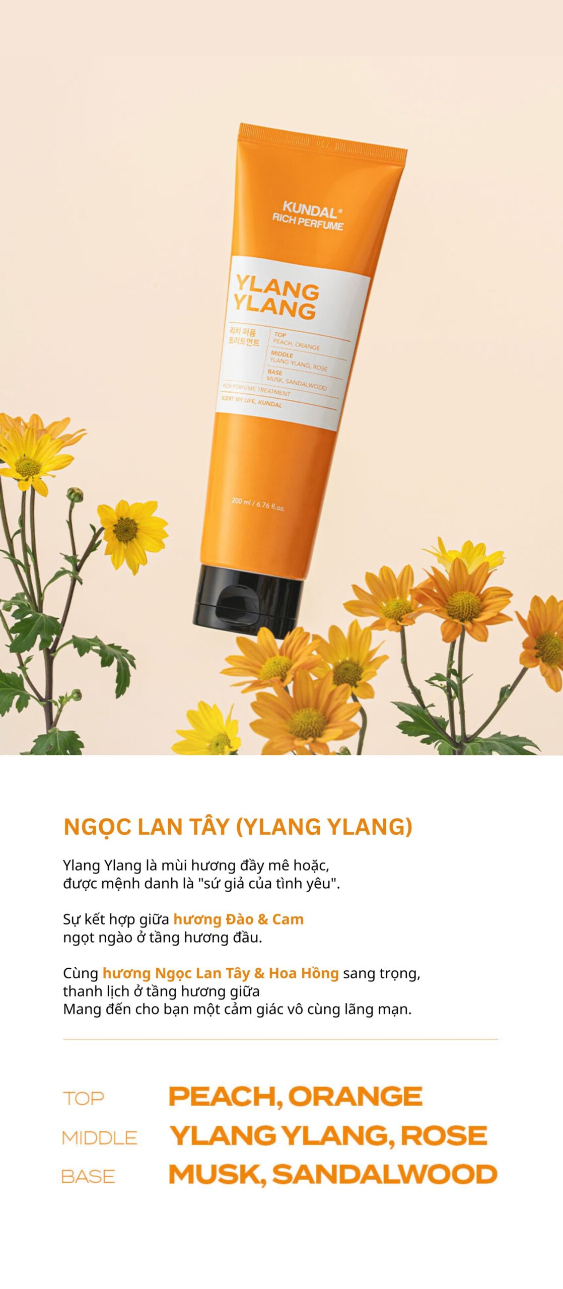 Dầu xả nước hoa KUNDAL Rich Perfume 500ml