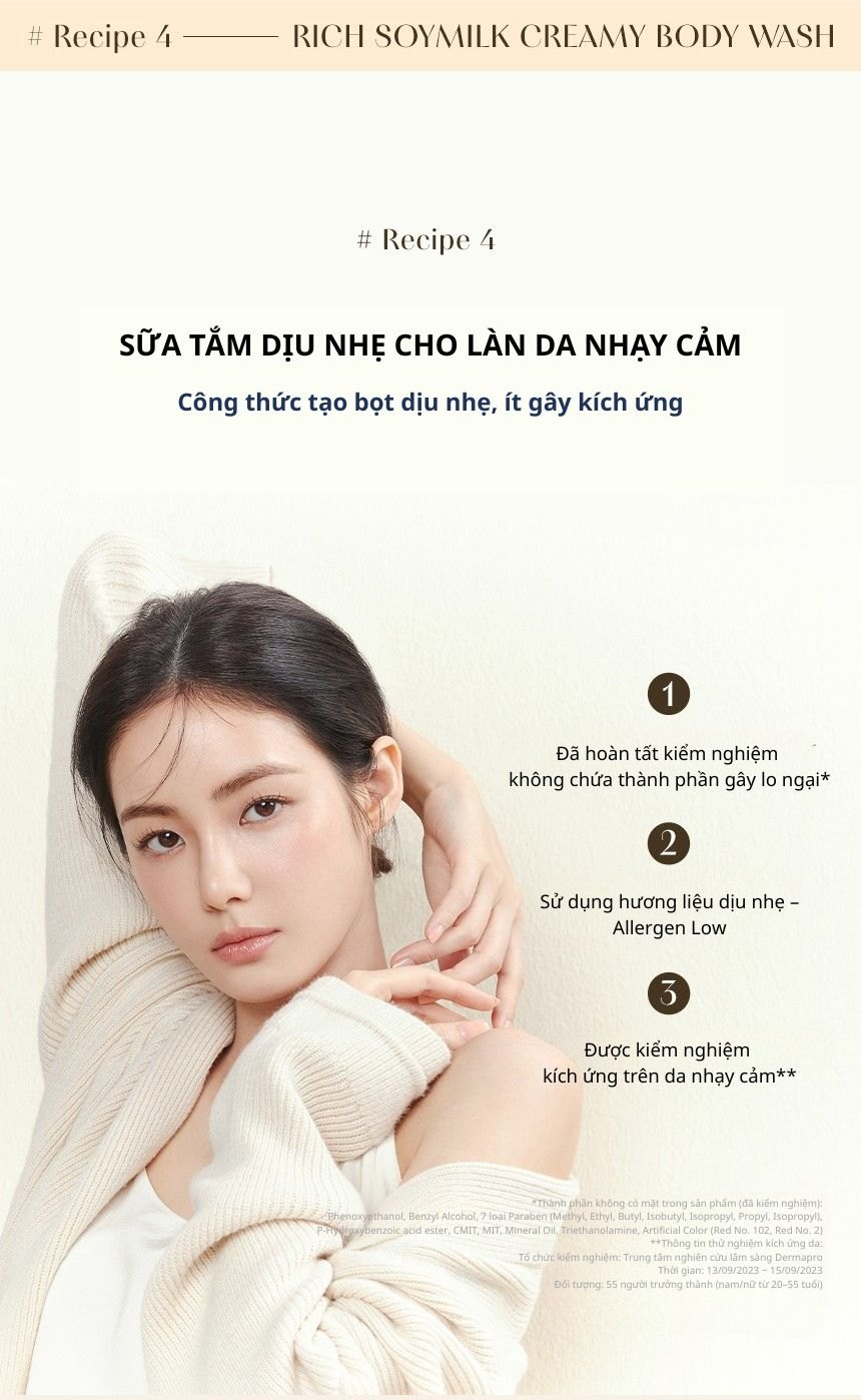 Sữa tắm dưỡng ẩm Kundal Rich Soymilk 500ml
