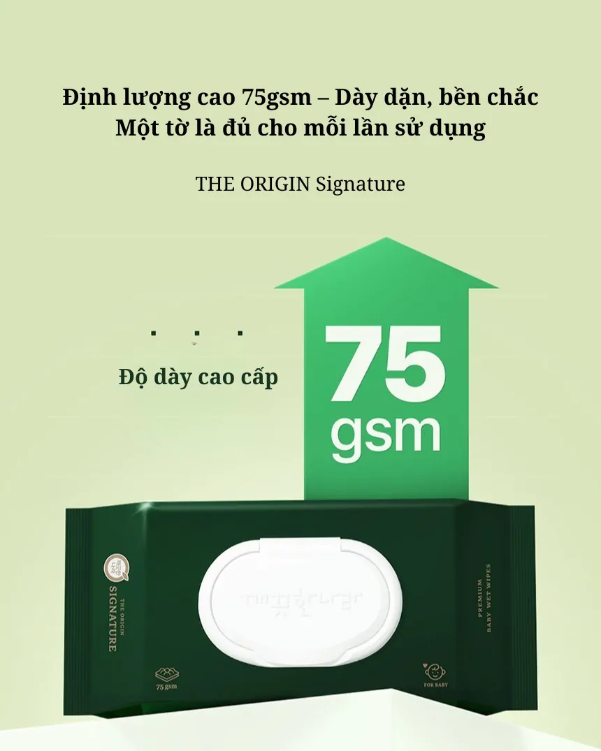Khăn Ướt BABY CARE SIGNATURE Hàn Quốc 70Tờ/370G