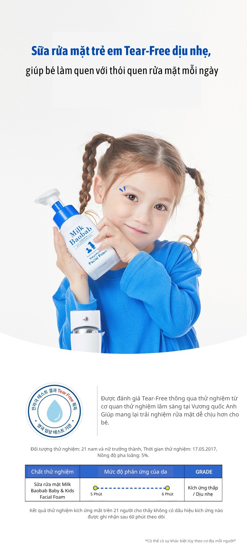 Sữa rửa mặt cho bé & trẻ em MILK BAOBAB 300ml