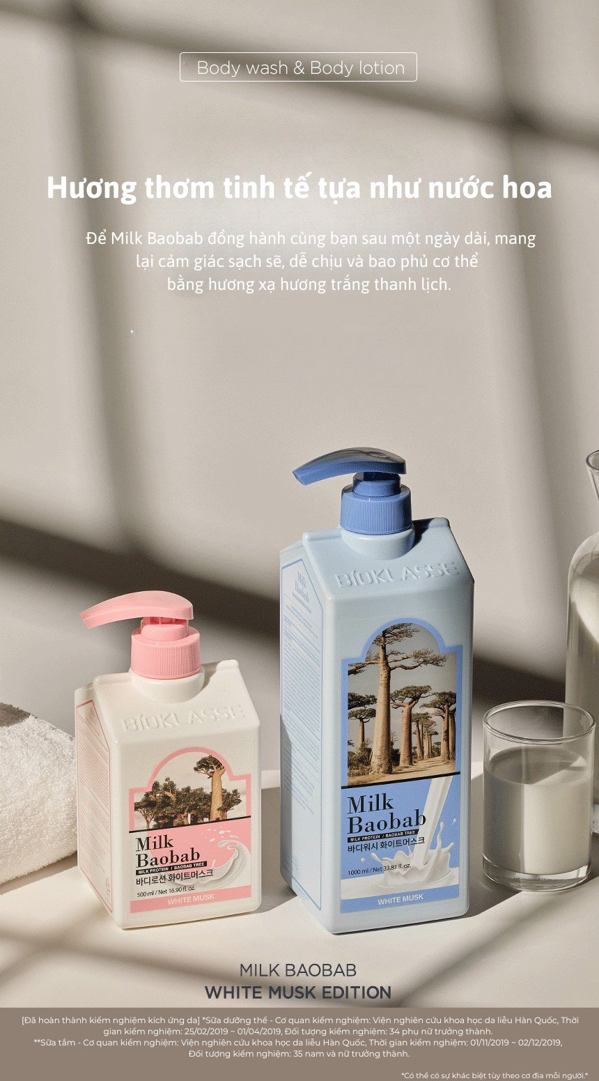 Sữa tắm MILK BAOBAB - White Musk 1000ml