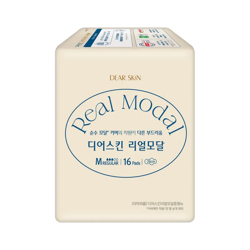 Băng vệ sinh Hàn Quốc REAL MODAL ban ngày có cánh 26cm M (16miếng/1gói)