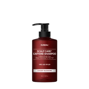 Dầu Gội Ngăn Ngừa Rụng Tóc KUNDAL Caffeine - Cherry Blossom 500ml