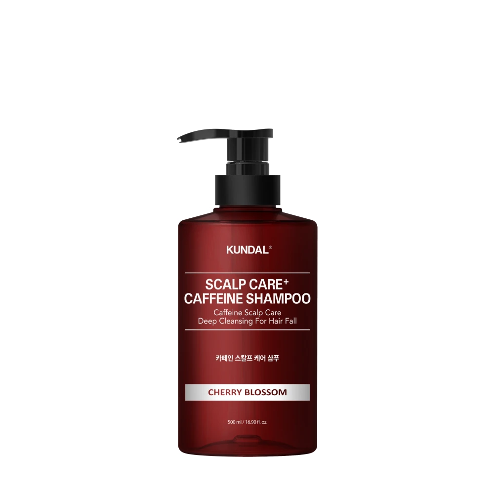 Dầu Gội Ngăn Ngừa Rụng Tóc KUNDAL Caffeine - Cherry Blossom 500ml