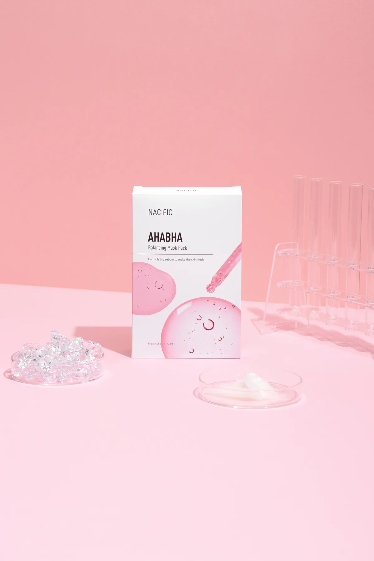 네시픽 AHA BHA 밸런싱 마스크팩 연출 1
