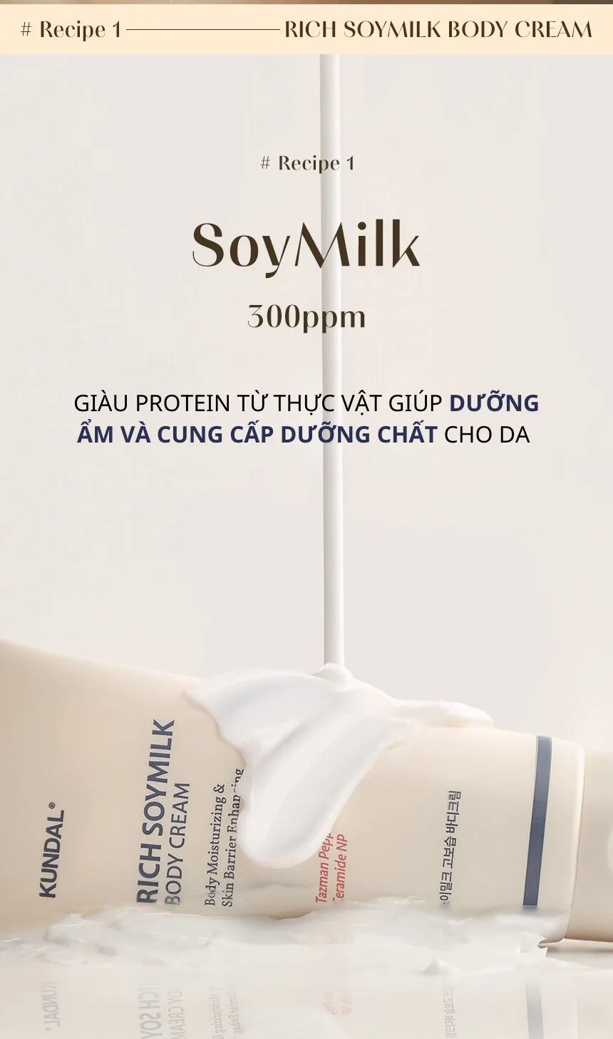 쿤달_소이밀크_바디크림 chi tiết 6